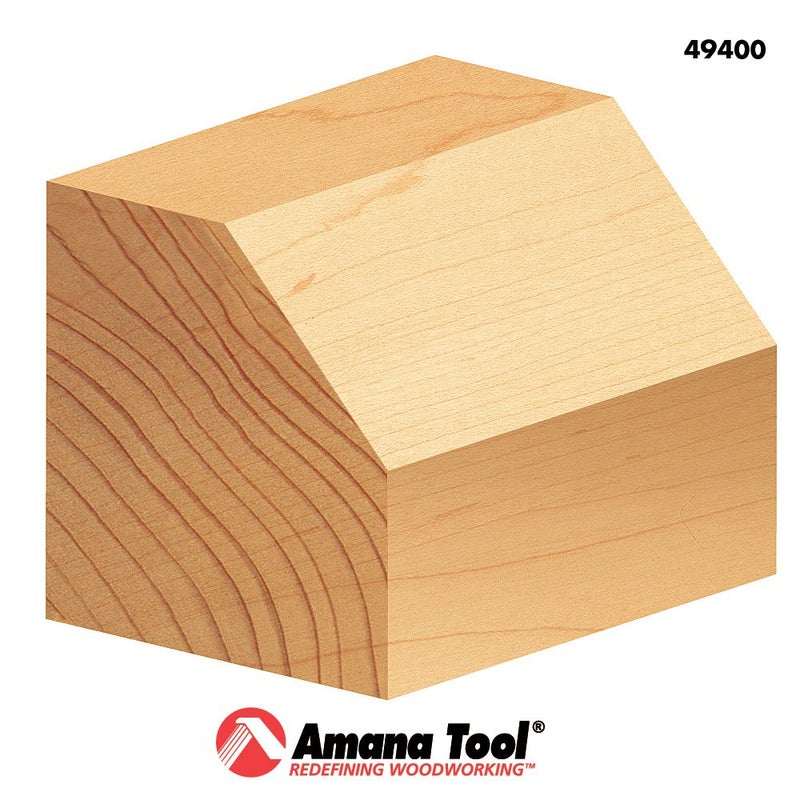Amana Tool - 49400 Carbide Tipped Chamfer 45Â° x 1-1/4 Dia x 1/2 x 1/4" Shank - Image 5